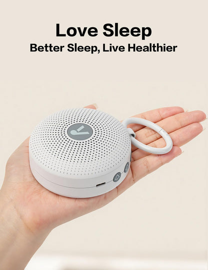 Portable Sound Noise Machine for Baby Kids Adult with 21 Natural Soothing Sounds, Powerful Battery, 32 Levels of Volume, Noise Canceling for Office & Sleeping, Sound Timer Therapy for Home, Travel