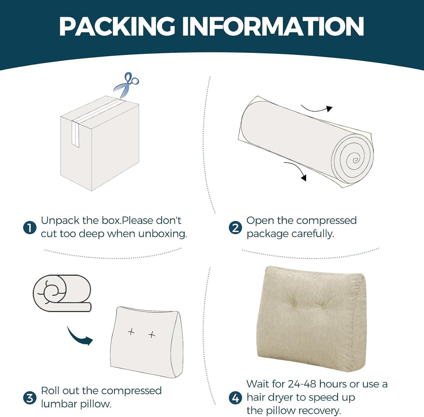 Back Support Pillow for Recliner Soft Dual Layer Lumbar Support Pillow with Shredded Memory Foam Ergonomic Orthopedic Couch Lumbar Cushions for Elderly Lower Back Pain Relief Dark Grey