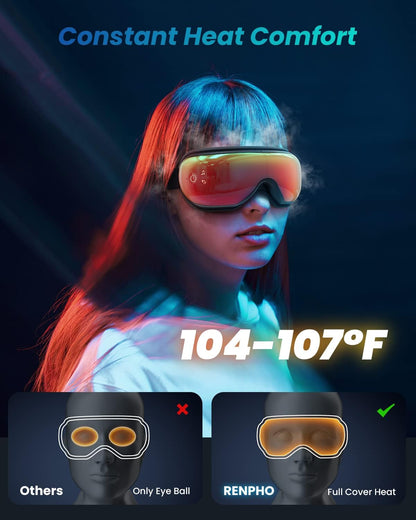 RENPHO Eyeris 3 Eye Massager with Heat and Cooling, Massaging Eye Mask