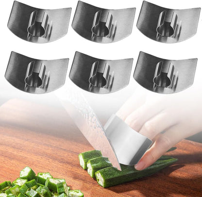 Stainless Steel Finger Guard, 2026 New Upgrade Safe Slicing Tool, Finger Protector for Cutting Food for Chopping Dicing and Kitchen Food Prep (2 PCS)