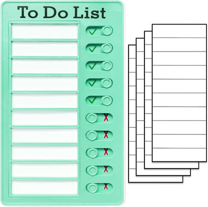 Chore Chart To Do List Adhd Tools for Kids and Adults Sliding Morning Routine Chart for Kids Detachable RV Checklist Board Reusable My Chores Checklist Task Board