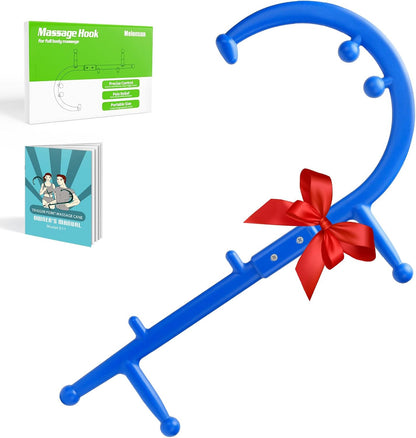 Trigger Point Massage Cane for Back Neck Shoulder and Full Body Deep Tissue Massage Hook for Muscle Knots, Ergonomic Self Massage Tool for Hard-to-Reach Areas, Lightweight Portable, FSA-HSA Eligible