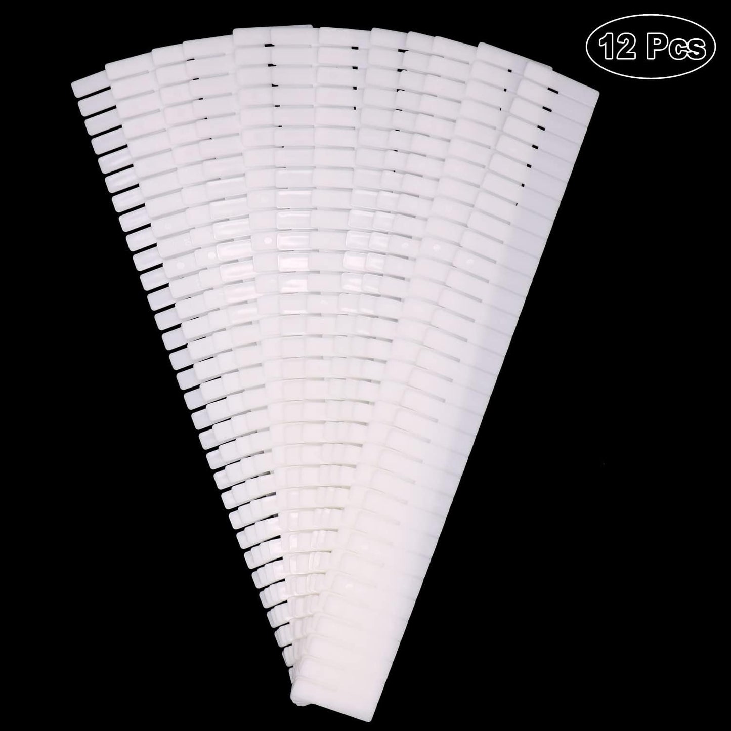 12Pcs Adjustable Drawer Dividers 0.1Inch Thickness DIY Grid Dividers 40x5cm Plastic Organizer Separator for Socks Underwear Makeup Cosmetic Clothes
