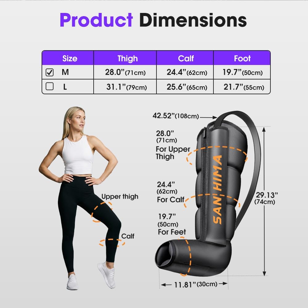SAN HIMA Air Compression Leg Massager, Compression Boots for Circulation
