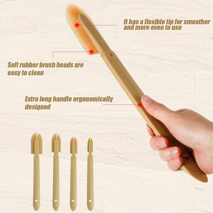 8pcs Rubber Caulking Caulk Remover Smoothing Tool | Reusable Sealant Spatula Spreader 4 Sizes Silicone Multifunctional Caulk Finishing Tool Applicator for Tiles Brick Kitchen