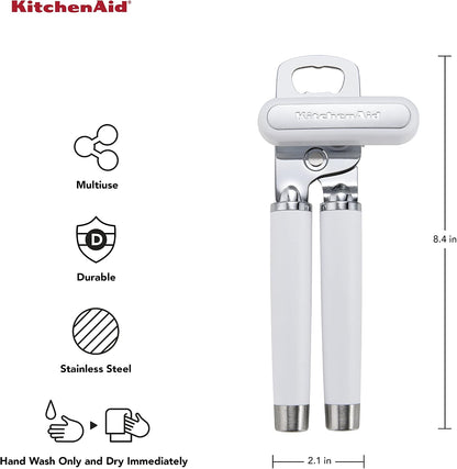 KitchenAid Gourmet Multifunction Can Opener/Bottle Opener, 8.36-Inch, Pistachio