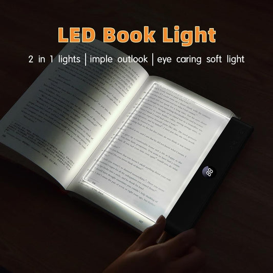 Choudao LED Book Light & Night Light 2 in 1,Dimmable Flat Reading Light