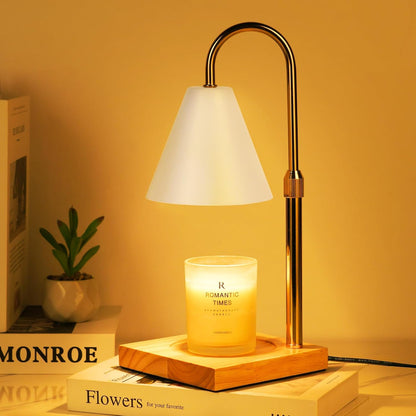 Modern Candle Warmer Lamp with Timer, Dimmable Candle Lamp Warmer, Mothers Day Birthday Gifts for Women Men, Black Candle Warmer, Adjustable Candle Light Warmer, Cozy Living Room Bedroom Home Decor