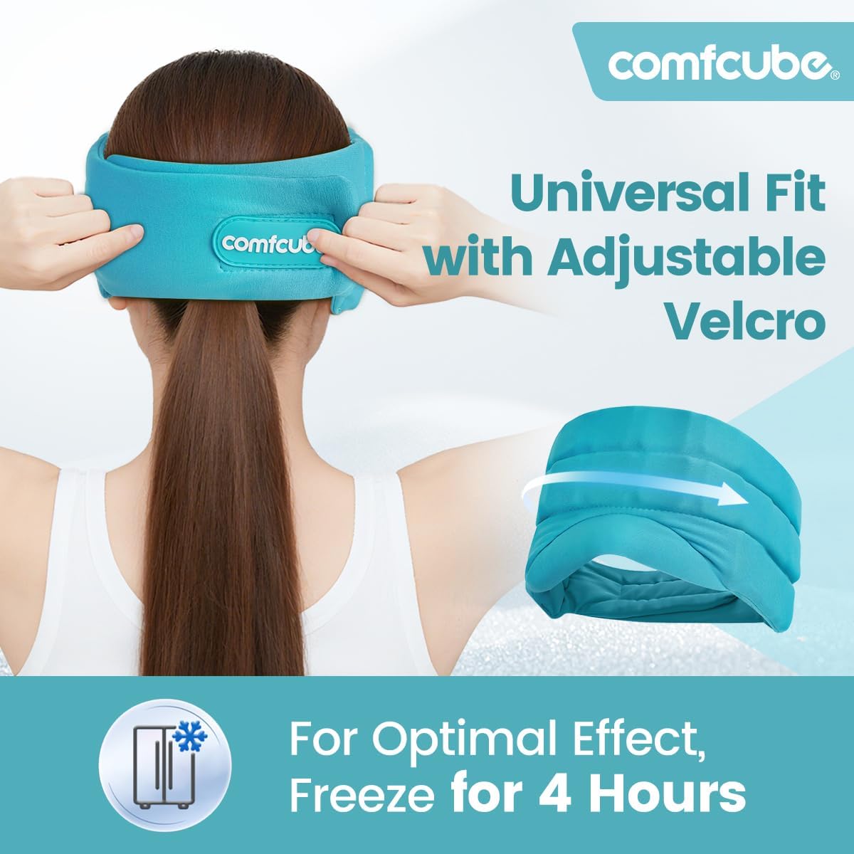 Neck Ice Pack Wrap for Cervical Pain, 2 Hours Long Lasting Cold | Ice Pack for Neck Shoulders Cooling, FSA Eligible, Flexible Cold Pack for Hot Weather, Hot Flashes, Surgery, Swelling