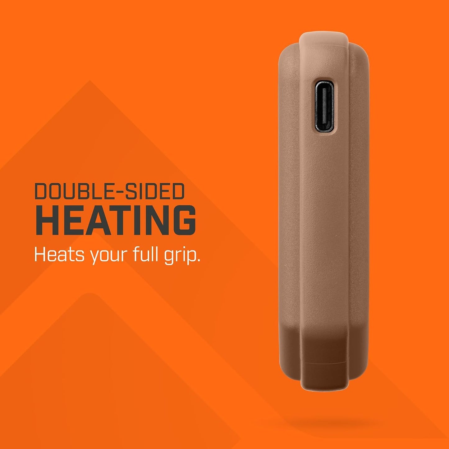 THAW Rechargeable Mini Hand Warmer | Double-Sided Heating, Up to 4 Hours, Rechargeable USB-C, Durable Impact-Resistant Construction, Integrated LED Light