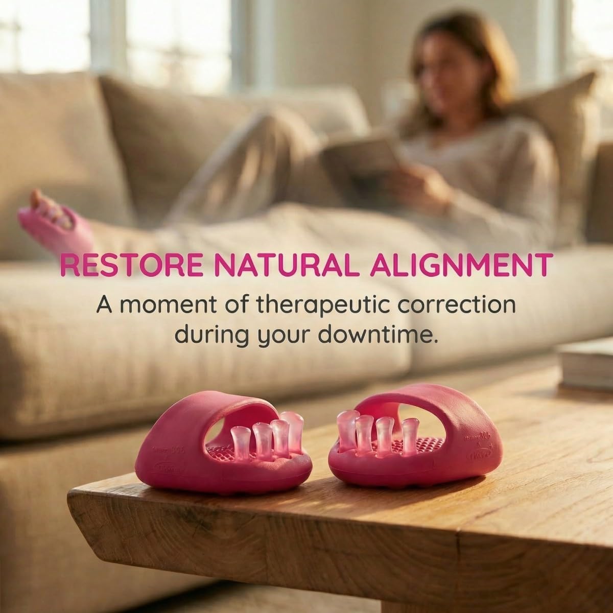 Foot Arch Trainer for Plantar Fasciitis, Extra Wide Toe Splay Stretcher & Ankle Strengthener, Heavy Duty Flat Feet Arch Support for Women, Pilates Posture Corrector
