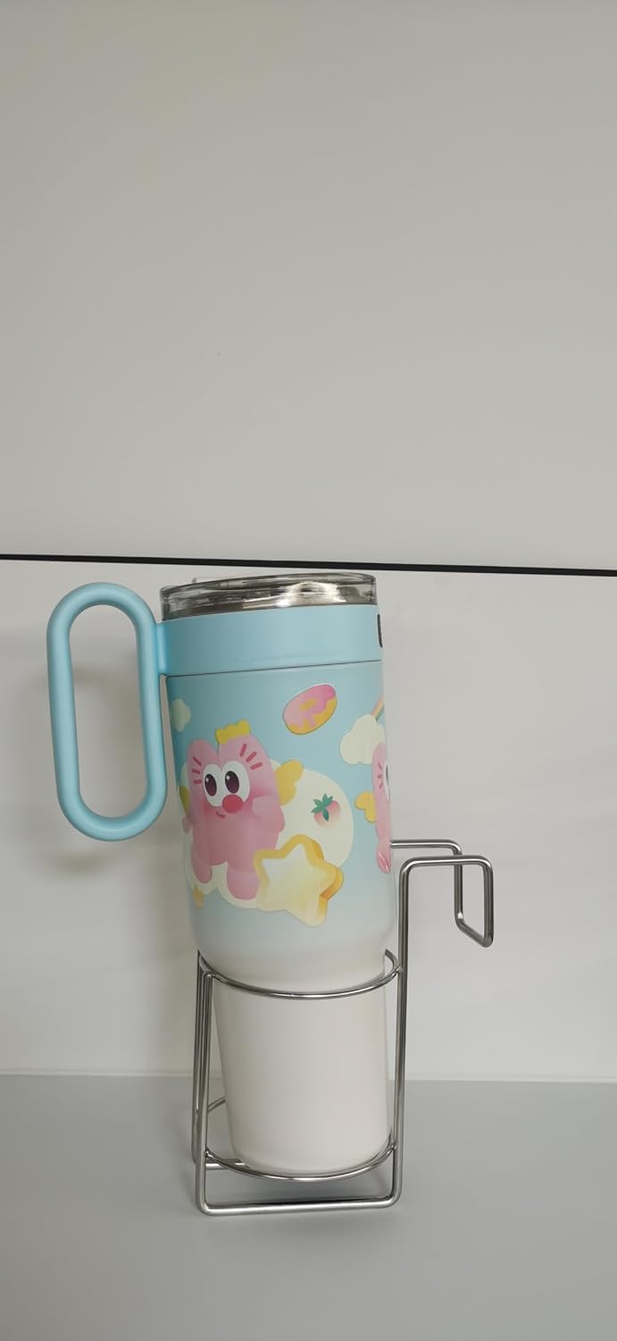Cup Holder for Bed (Diameter: 3.3IN) Drink Holder Water Bottle/Glass Organizer for Wood Dorm Room Bunk Bed Crib, Metal Toddle Bed,Loft Bedside, Headbed, Car,Office Desk Partition