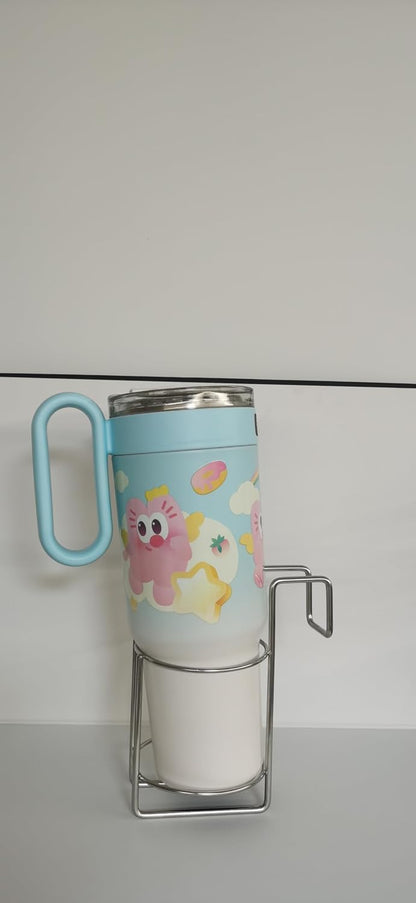 Cup Holder for Bed (Diameter: 3.3IN) Drink Holder Water Bottle/Glass Organizer for Wood Dorm Room Bunk Bed Crib, Metal Toddle Bed,Loft Bedside, Headbed, Car,Office Desk Partition