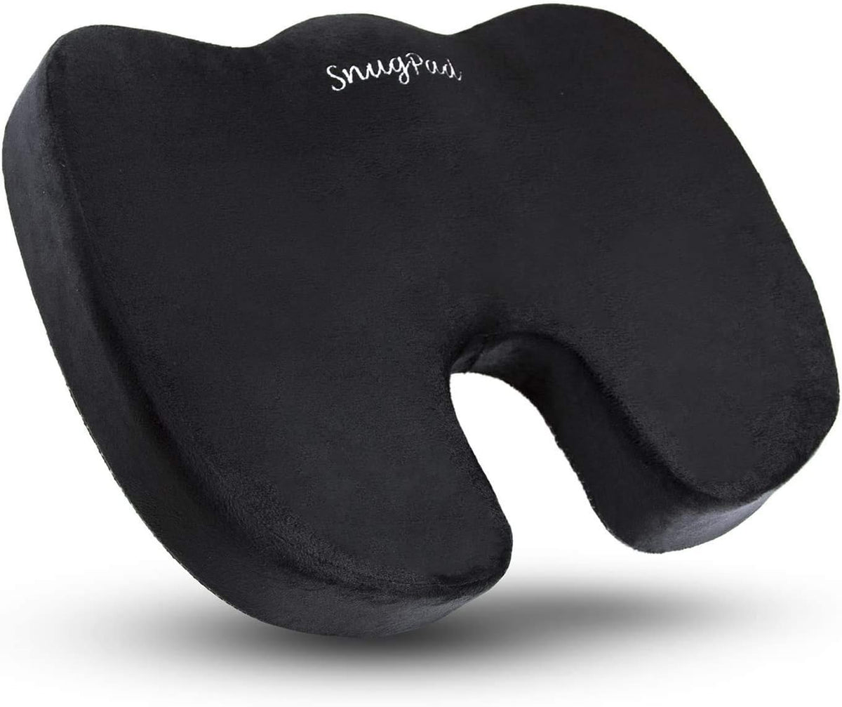 Upgraded Memory Foam Seat Cushion, for Sciatica, Back, Hip, and Tailbone Pain Relief, Firm Comfortable, Support for Office Chair, Wheelchair,Car. Nonslip Orthopedic Memory Foam Coccyx Cushion