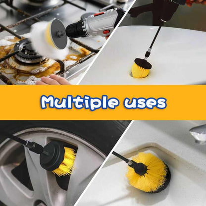 FORHOGAR Drill Attachment Compatible with Scrub Daddy/Mommy Sponges, Drill Brush Accessorise for Grout, Floor, Tub, Shower, Tile, Bathroom and Kitchen Surface