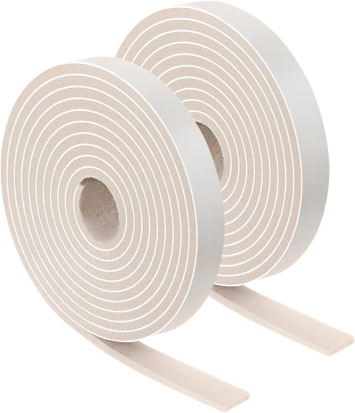 Felt Strips with Adhesive Backing Heavy Duty Cuttable Felt Tape Roll Furniture Pads for Chair Legs - Protecting Hardwood Floors, Chair Wall Protector (Black, 80 x 0.5 x 0.14 Inch)