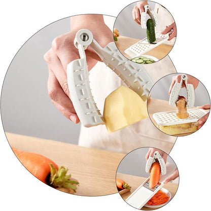 Cabilock 2pcs Hand Finger Protectors for Safe Vegetable Slicing Grey Food Cutter Safety Holders -cut Kitchen Gadgets for Finger Guard