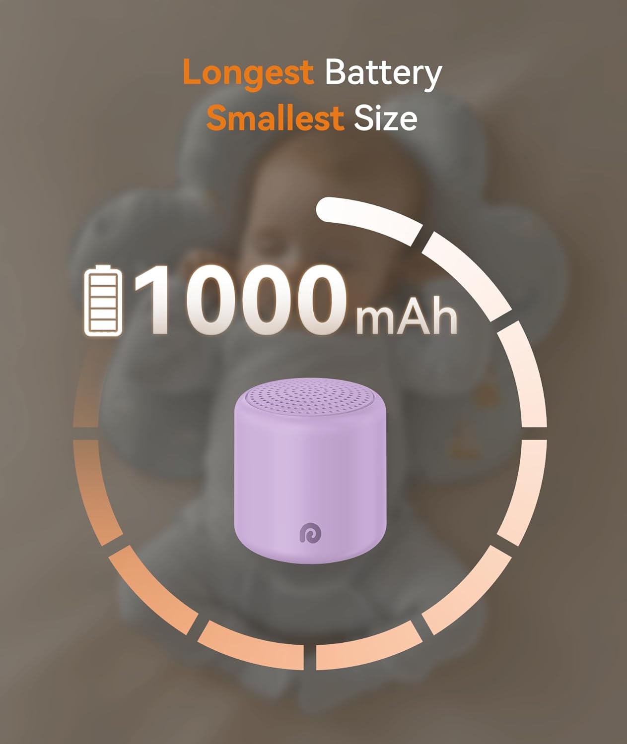 Dreamegg Portable White Noise Machine, 1000mAh Battery, Travel Sleep, Cream | Egg-Sized, 16 Sounds, USB-C, Timer, Baby & Adults, Office Privacy, Gift Use