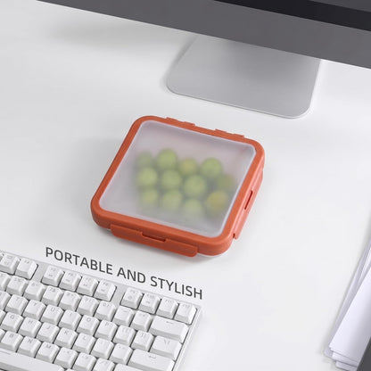 Reusable Silicone Food Storage Container with Lid Avocado Saver(6.5 cups/0.4 gal), Onion Keeper, Silicone Kitchen Organizers for Fridge