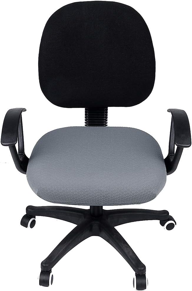 Smiry Office Computer Chair Armrest Covers, 2PCs Anti-dust Arm Rest Pad | Removable Washable Desk Chair Arm Pad Covers, Grey