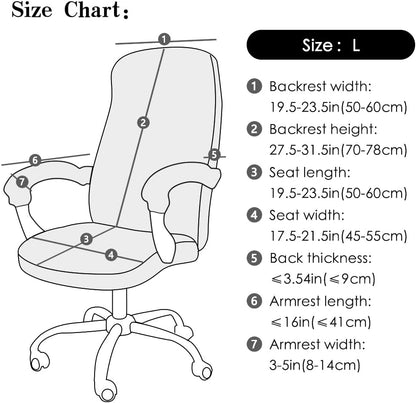 FORCHEER Office Chair Armrest Cover with Zipper 15inch Stretchable Water Resistant Computer Office Chair Arm Rest Slipcover for Desk Chairs Arm 2Pack-Army Green