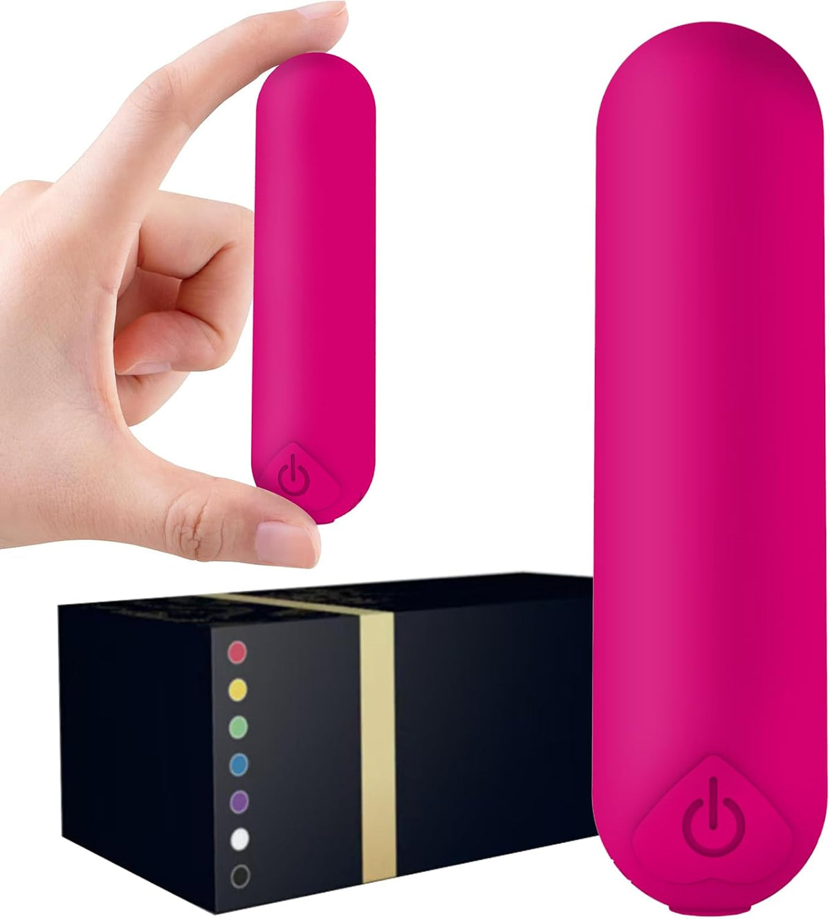 Mini Handheld Electric Back Massager Waterproof Quite Massager, Portable Massager for Back Neck Shoulder Body,Light Purple