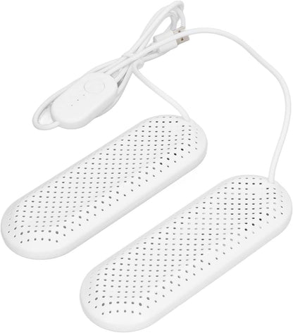 USB Shoe Dryer with Timer, Dryer for Adults and Students, 122F Fast Drying, Portable, ABS and Ceramic, 6.3x18cm USB Shoe with Timer, Deodorizing Boot Nan Household Appliances (White)
