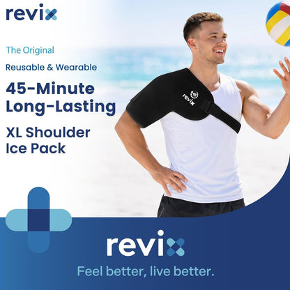 REVIX 45-Min Long-Lasting Shoulder Ice Pack Wrap for Rotator Cuff Surgery