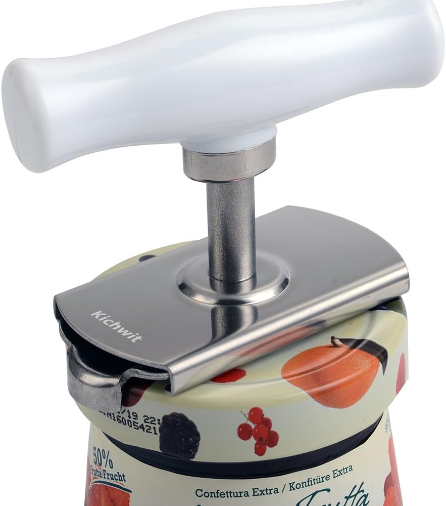 Kichwit Jar Opener for Arthritis, Stainless Steel | Jar Lid Opener for Small and Medium Jar Lids