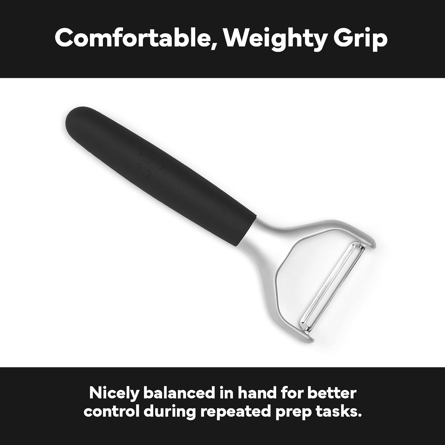 Misen Stainless Steel Vegetable Peeler - Dishwasher Safe Y Peeler - Easy to Use with Potatoes, Cabbage, Carrots, and More - Progessional Grade Kitchen Tool - Gray