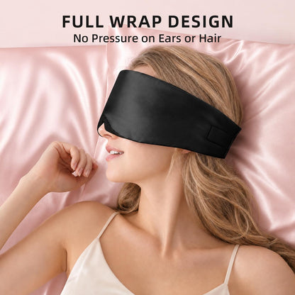 USlixury® 3D Contoured Silk Sleep Mask – Total Blackout, Zero Eye Pressure