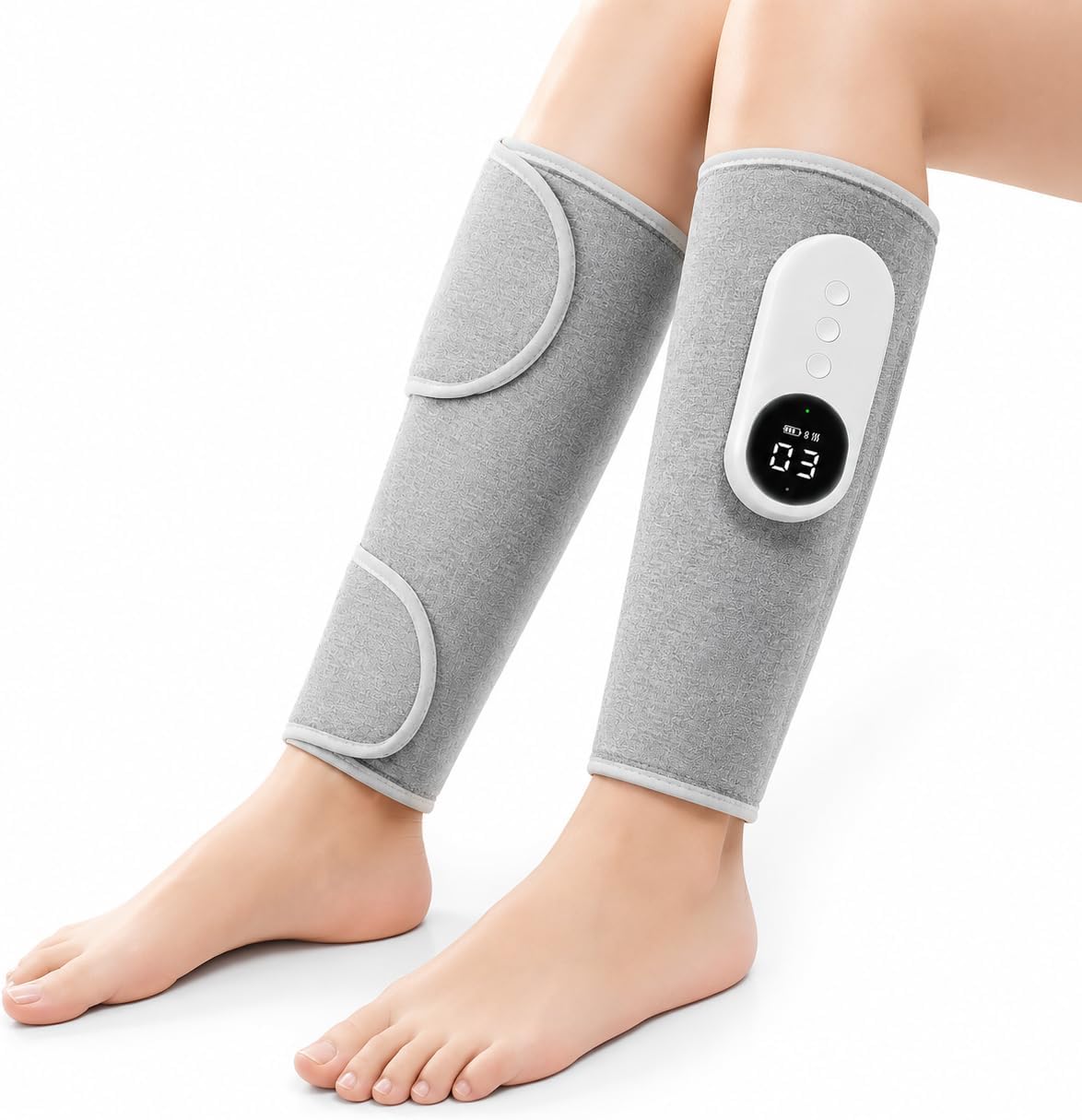 Heated Calf Air Massager, 3 Modes 3 Intensities, Leg Pain Relief & Circulation Support,Gifts (Pair)