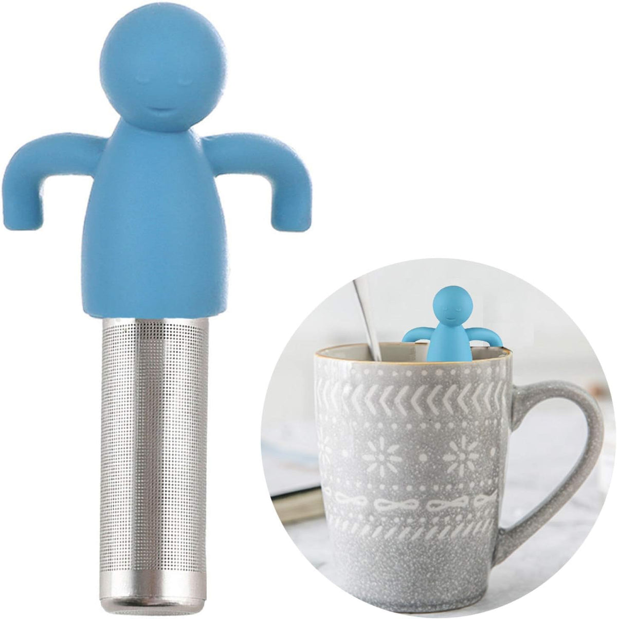 Leden Tea Infuser for Loose Leaf Tea Extra Fine Mesh Tea Steeper Gray