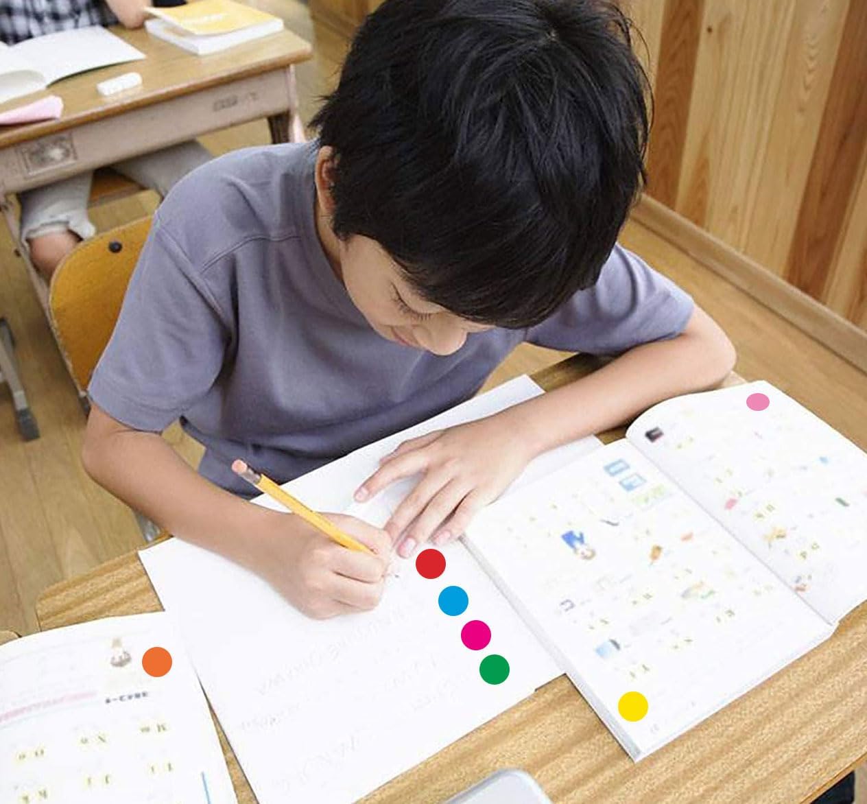 PARLAIM 1050 PCS Color Coding Labels Circle Dot Stickers,10 Color Style Colorful Coding Label Sticker for Office,Student Classroom