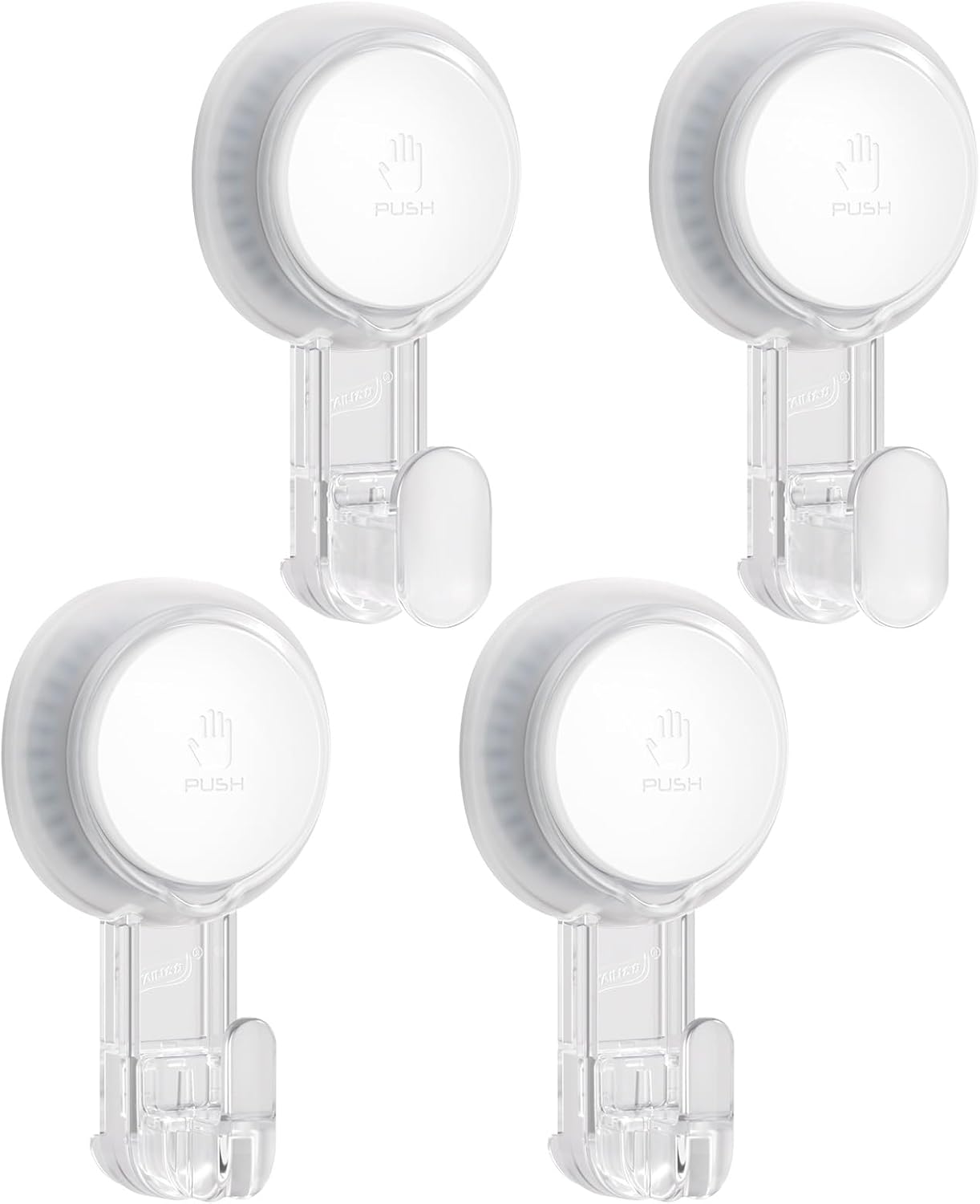 TAILI No Drill Powerful Suction Cup Razor Holder for Shower 2 Pack, Black | Waterproof, Towel, Loofah, Shaver Holder for Shower Wall, Powerful Suction Cup Hooks for Bathroom, Easy to Install and Reuse