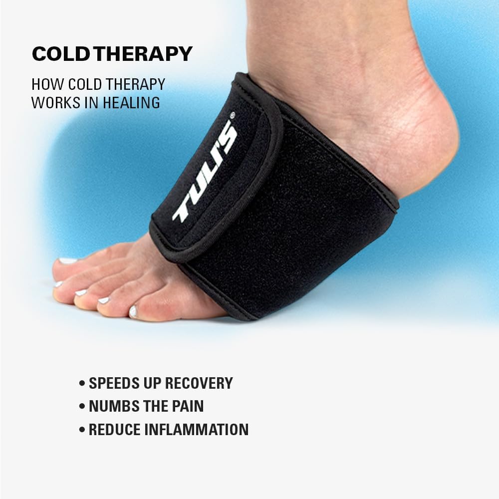 Tuli’s Foot Therapy Wrap, Ice/Heat Pack for Plantar Fasciitis, One Size | Heel, Foot, Arch Pain