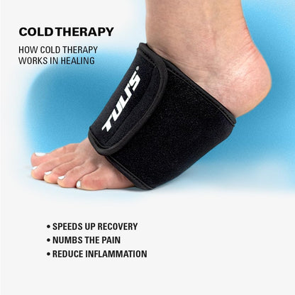 Tuli’s Foot Therapy Wrap, Ice/Heat Pack for Plantar Fasciitis, One Size | Heel, Foot, Arch Pain