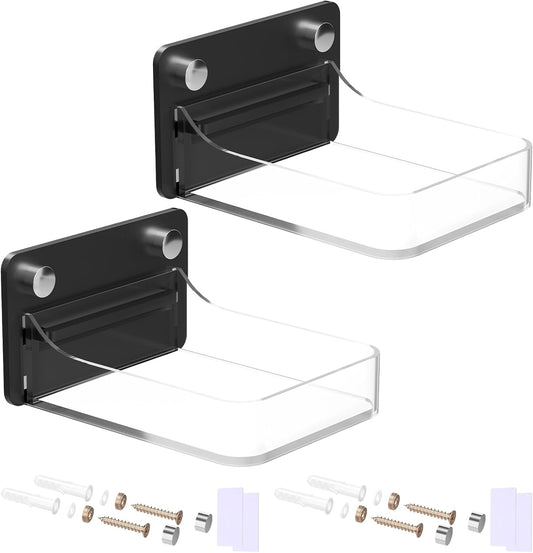 Acrylic Dispenser Drip Tray Wall Mount Removal Soap Dispenser Bracket, Laundry Detergent Drip Catcher Prevent Dripping and Spraying, Soap Dispenser Water Tray, Detachable for Cleaning