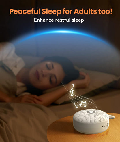 Dreamegg White Noise Machine - Portable Sound Machine for Baby Adult, Features Powerful Battery, 21 Soothing Sound, Noise Canceling for Office & Sleeping, Sound Therapy for Home, Travel(2Light Blue)