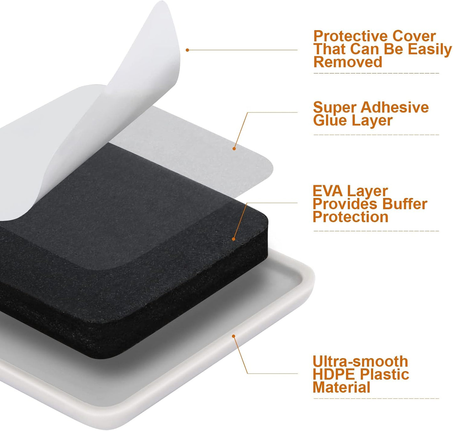 Furniture Sliders for Carpet 16 PCS - 3 1/2" | Heavy Duty Furniture Movers Sliders, Reusable Moving Pads, Easily and Safely Move Any Item, Floor Protection