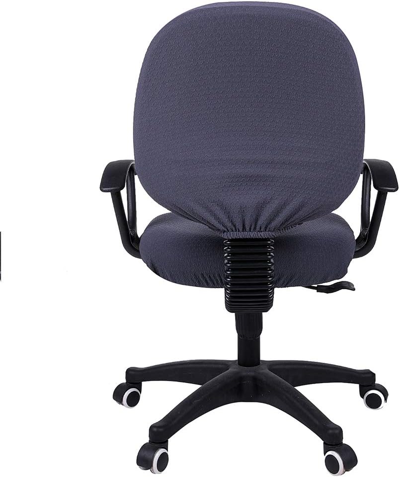 Smiry Office Computer Chair Armrest Covers, 2PCs Anti-dust Arm Rest Pad | Removable Washable Desk Chair Arm Pad Covers, Grey