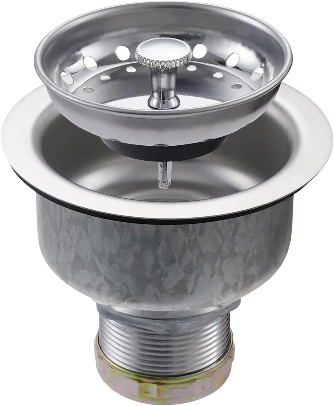 ZM Kitchen Sink Basket Strainer with Stopper, 3-1/2” Drain