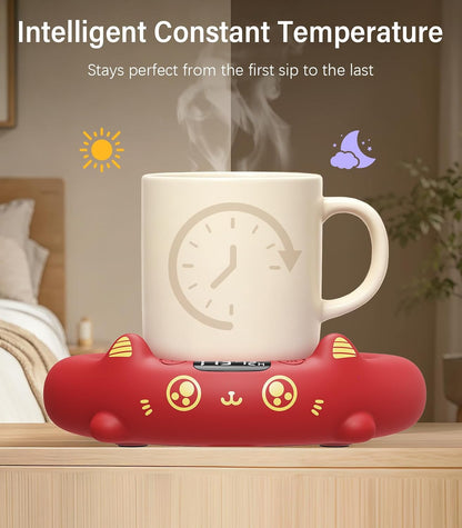 Supsonic Coffee Mug Warmer, Cup Warmer for Desk with 4 Temp Settings | Fast heating beverage, 2-12h Auto shut-off, Constant temperature, Smart gift for women men, Works with tea, milk, candle