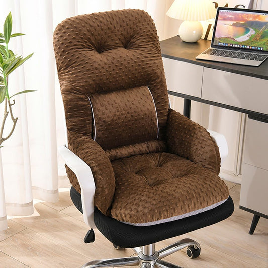 Office Chair Cushions with Armrest，Non-Slip Rocking Chair Pad with High Back Support for Dining Dorm Floor Car Office Patio
