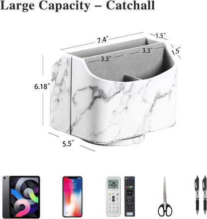 360° Rotatable Remote Control Holder,TV Remote Caddy for Nightstand Table