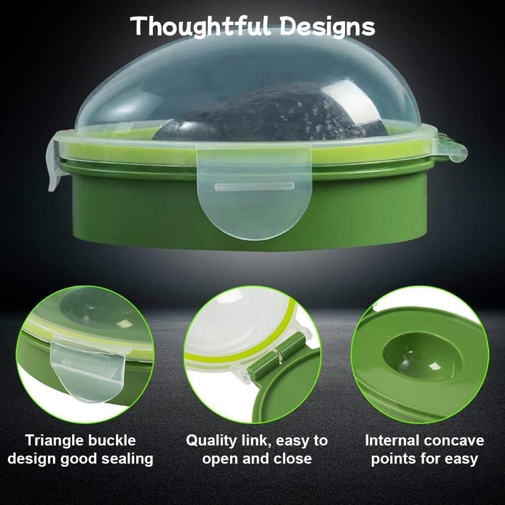 Nicerice Avocado Saver,Avocado Keeper,Avocado Fresh Saver for Fridge,Portable and Reusable Avocados Storage, Crisper to Keep Your Avocados Fresh for Days (1)