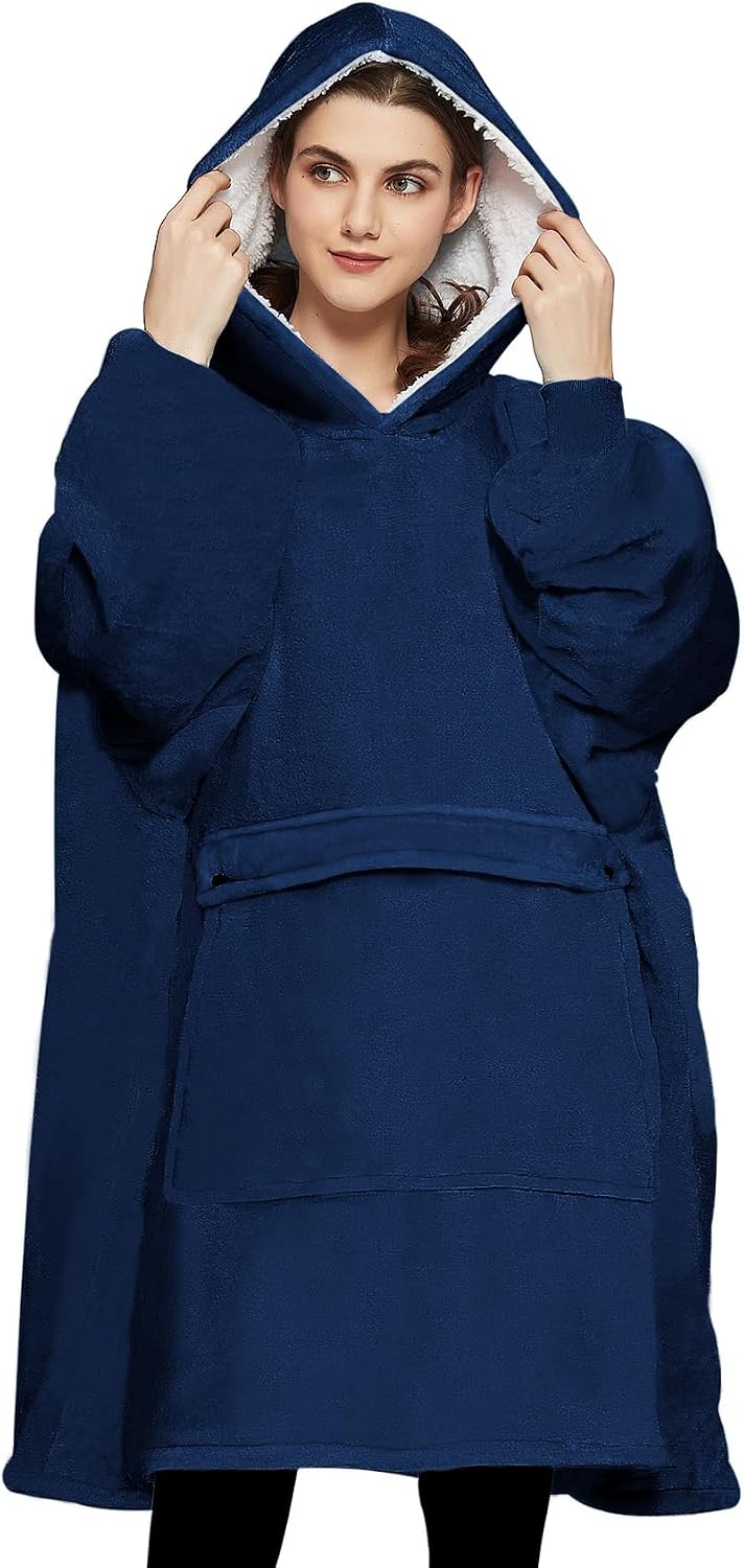 Wearable Blanket Hoodie for Adults With Pocket Strawberry Hoodie | Sherpa, Fuzzy Blanket Hoodie, Oversized Sweatshirt Blanket, Kangaroo Pouch, Cute Birthday Gifts for Sister, Cute Stuff