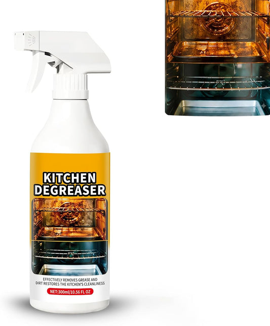 Apiastar Greasekiller Spray,300ml Greasekiller BBQ Spray,Grease killerSpray Grill Cleaner,Grill Degreaser For Outdoor Grill,Bbq Cleaner And Degreaser,for Air fryer, Kitchen, Oven (1PCS)