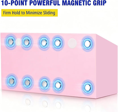 Magnetic Marker Holder for Whiteboard, Fridge, Teacher Must Have | Acrylic Magnet Dry Erase Pen Holder for Refrigeator, Anti-slip Pencil Holder for Classroom, Locker Organizer Accessories