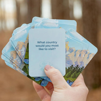 1Canoe2 Conversations Card Game, 50 Cards & Tin (Reading) | 50 Conversation Starter Cards, Decorative Storage Tin, Book Lovers Gift